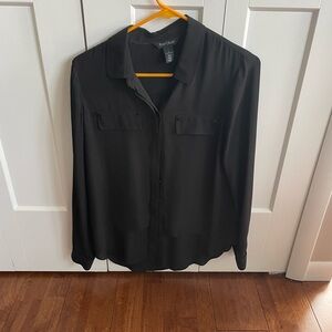 White House Black Market Classic Black Shirt